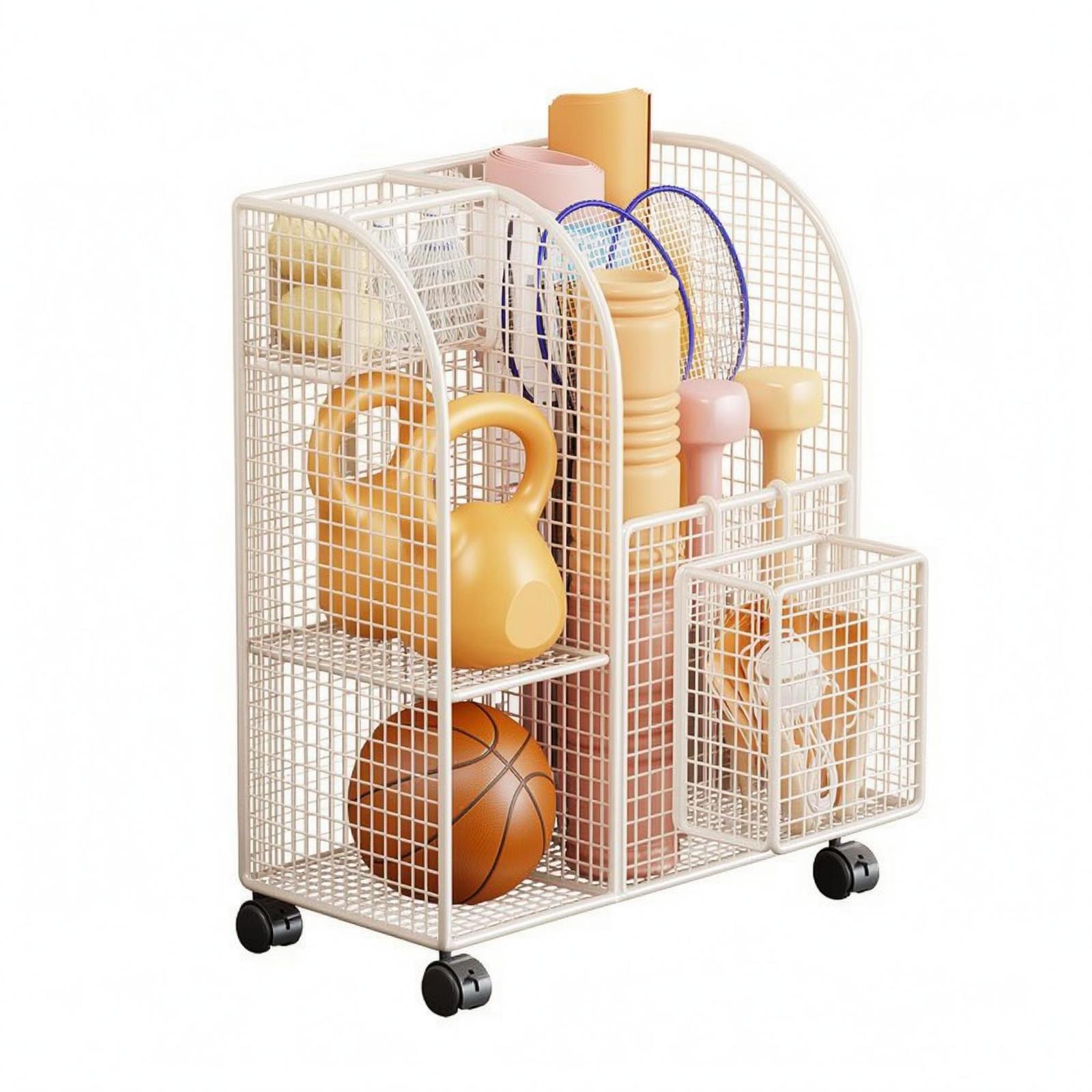 Yoga And Fitness Mat - Compact Iron Wire Rack for Exercise