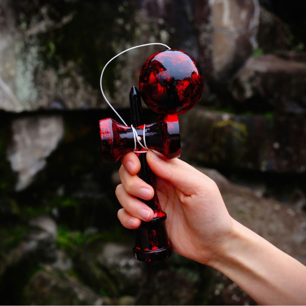 Bosu Ball Balance - Kendama Skill Ball Graffiti Red Japan-