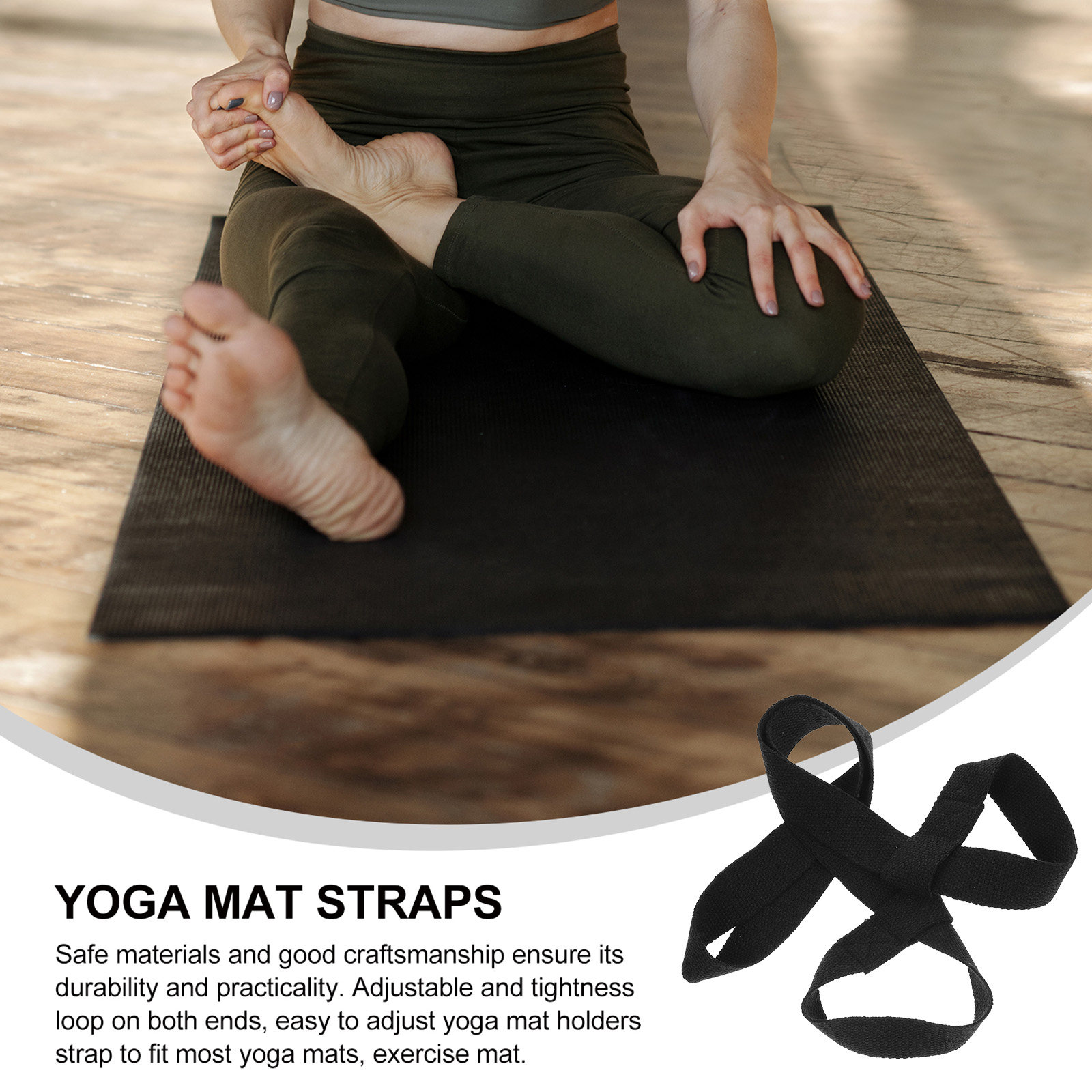 2Pcs Yoga Mat Sling Strap Heav - огляд і ціна Yoga Fitness Class