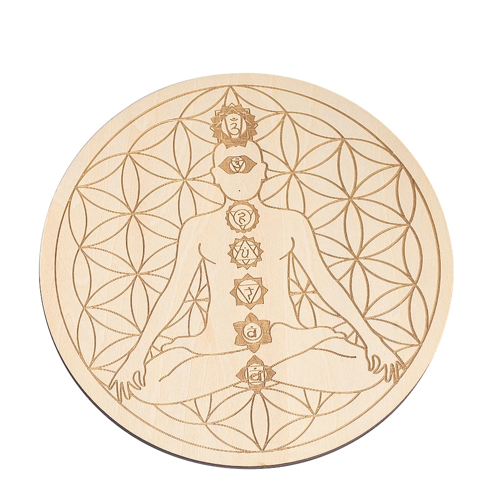 15CM Laser Engraving 7 Chakra  - огляд і ціна Yoga And Fitness Mat