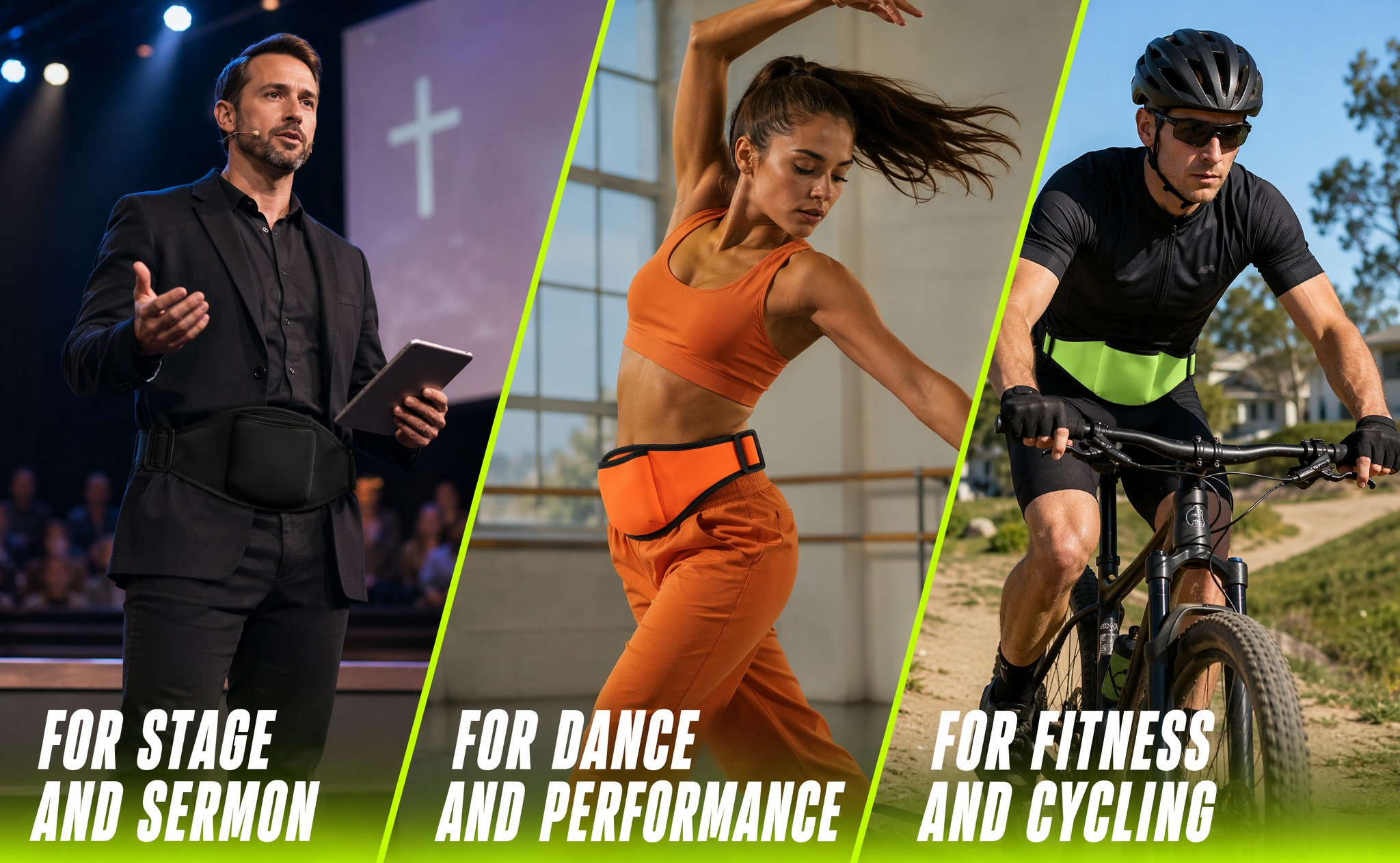 4Pcs Microphone Waist Belts Pr - огляд і ціна Yoga Fitness Class